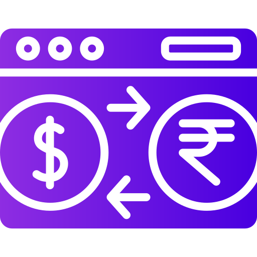 wymiana walut Generic gradient fill ikona