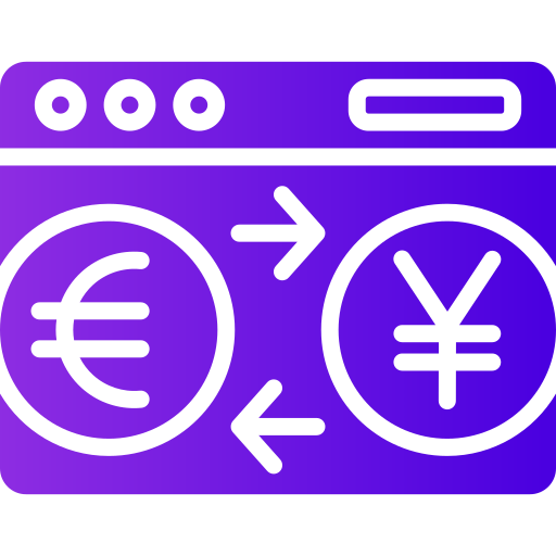 Currency Exchange Generic gradient fill icon