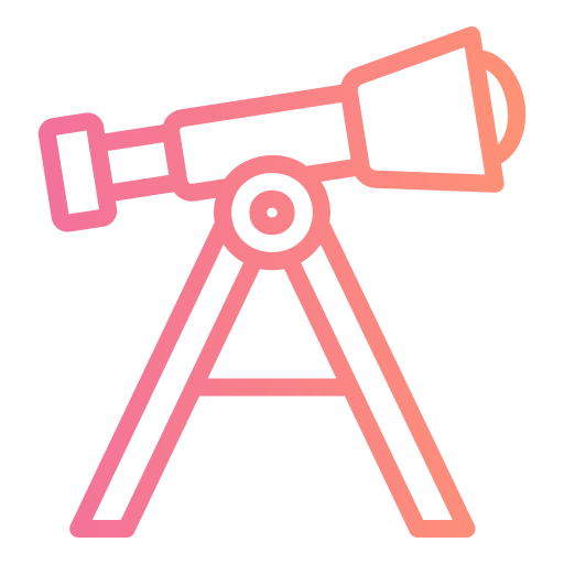 telescopio Generic gradient outline icona