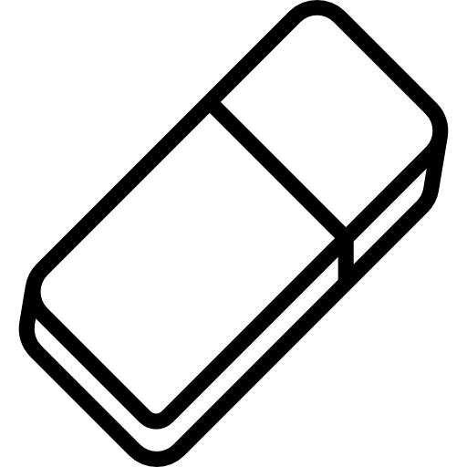 Eraser Revicon Light Rounded icon