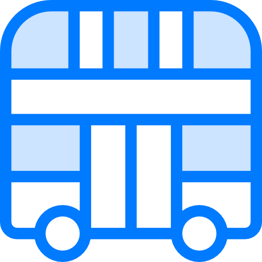 doppeldecker-bus Vitaliy Gorbachev Blue icon