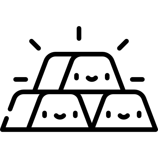 lingote Kawaii Lineal icono