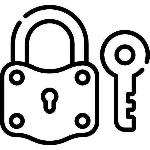 Padlock Kawaii Lineal icon