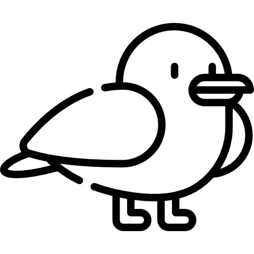 カモメ Kawaii Lineal icon