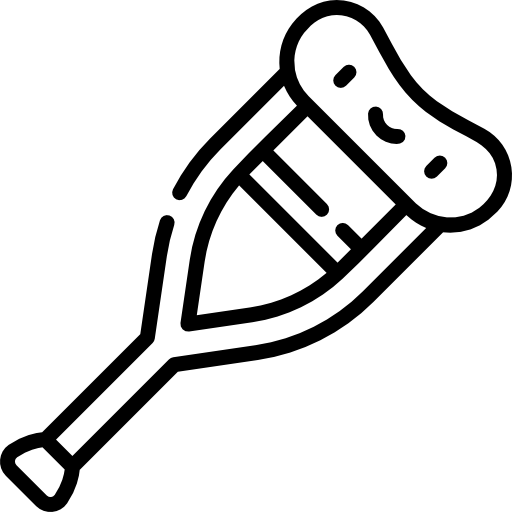 muleta Kawaii Lineal icono