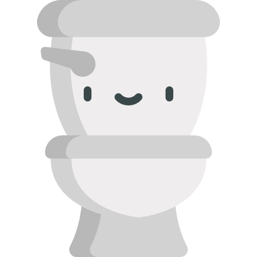 toilette Kawaii Flat icon