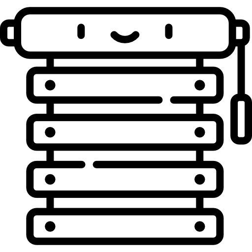 persianas Kawaii Lineal icono