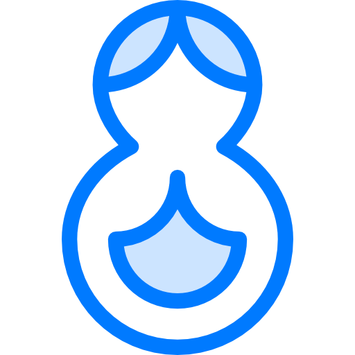 matroesjka Vitaliy Gorbachev Blue icoon