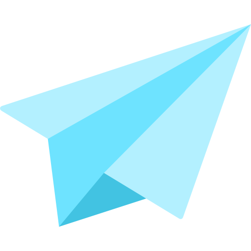 avion de papel Kawaii Flat icono