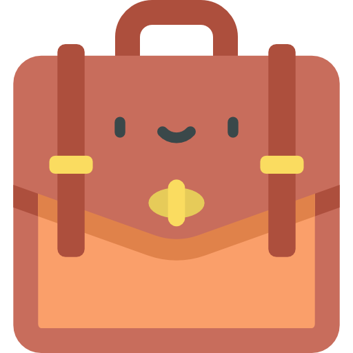 maletín Kawaii Flat icono