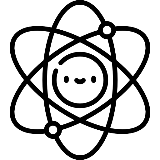 Atom Kawaii Lineal icon