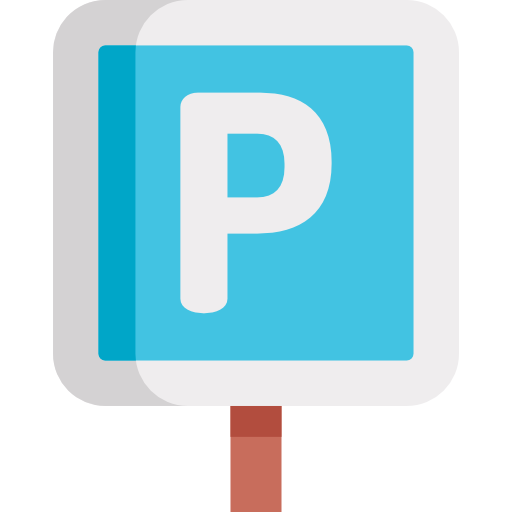 estacionamiento Kawaii Flat icono