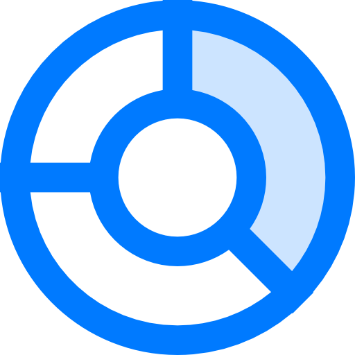 円グラフ Vitaliy Gorbachev Blue icon
