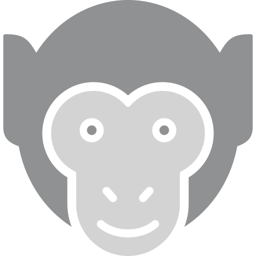 małpa Generic color fill ikona