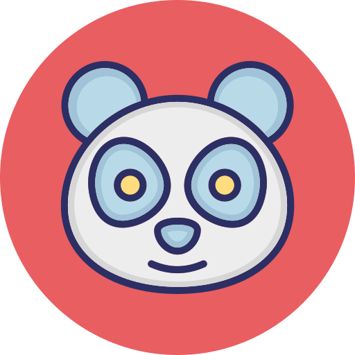 panda Generic color lineal-color icono