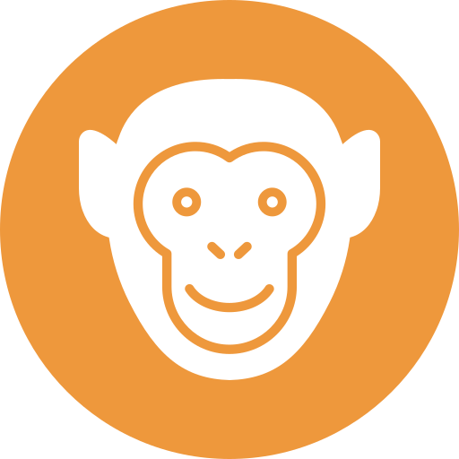 małpa Generic color fill ikona