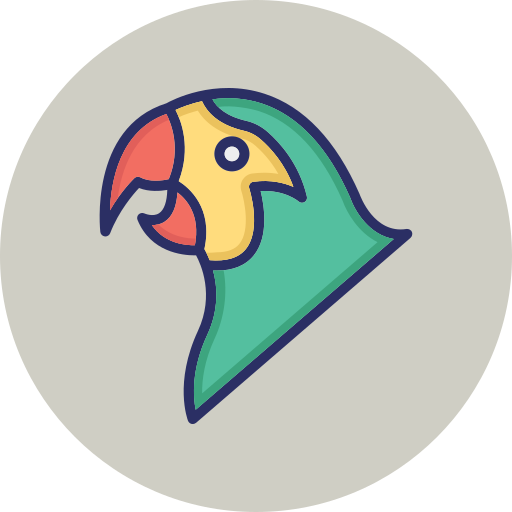 papuga Generic color lineal-color ikona