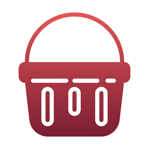 cesta de la compra Generic gradient fill icono