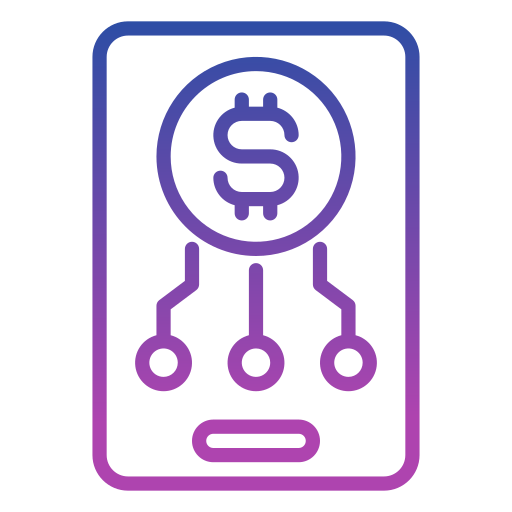 cashless Generic gradient outline icon