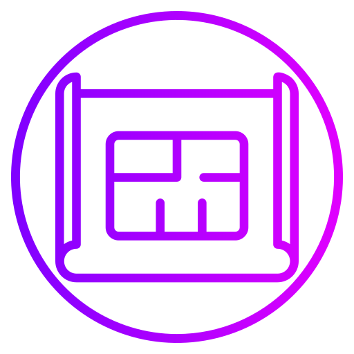 plan de construction Generic gradient outline Icône