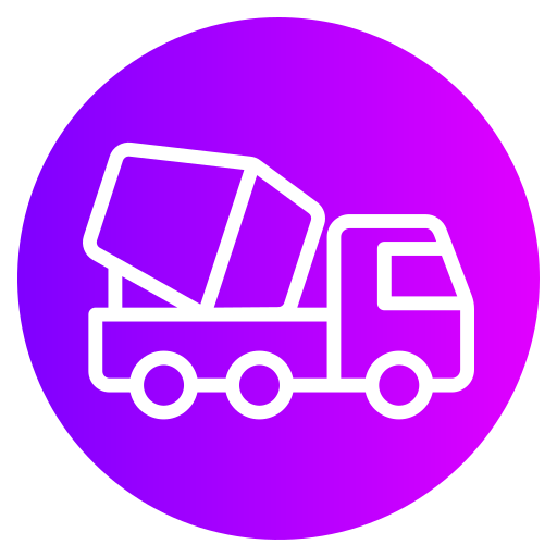 Цементный грузовик Generic gradient fill иконка