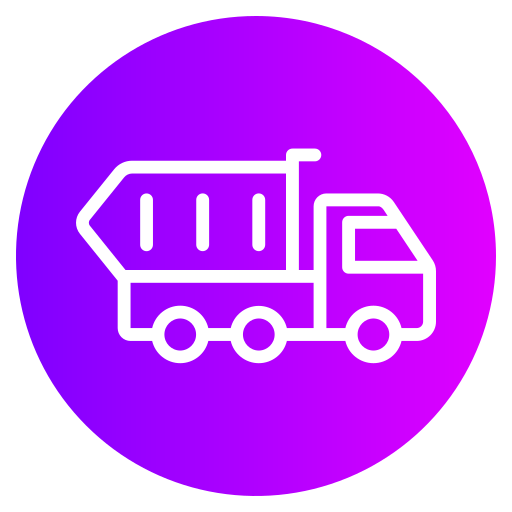 camión de la basura Generic gradient fill icono