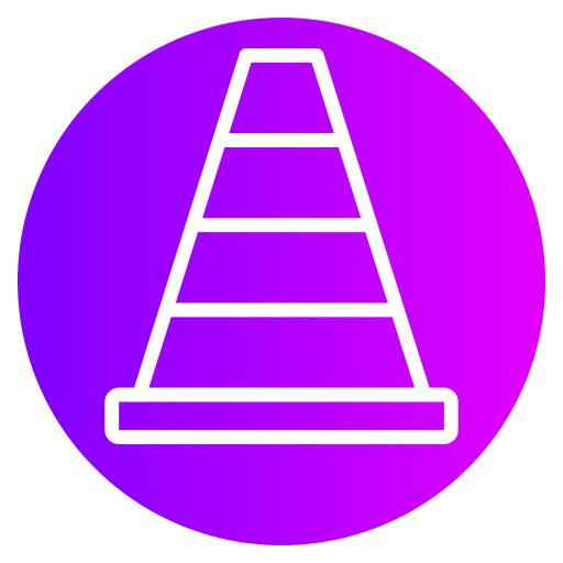 Traffic Cone Generic gradient fill icon