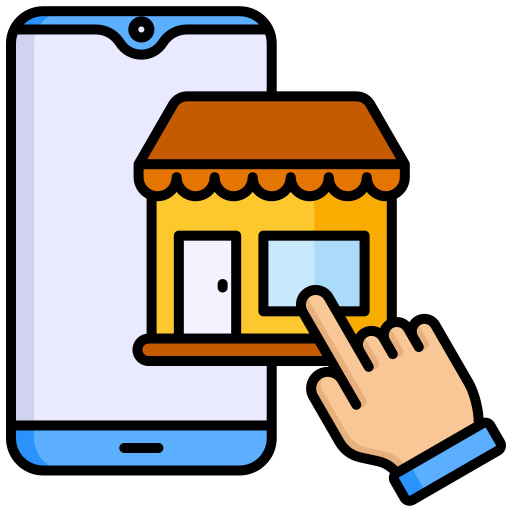 Mobile shopping Generic color lineal-color icon