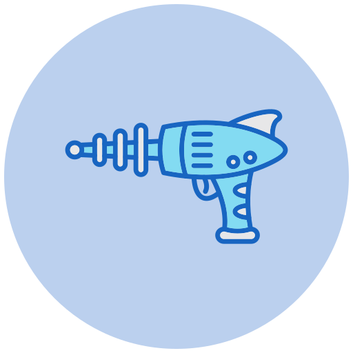 Space gun Generic color lineal-color icon