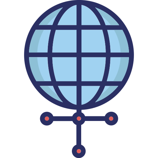 wereldbol Generic color lineal-color icoon