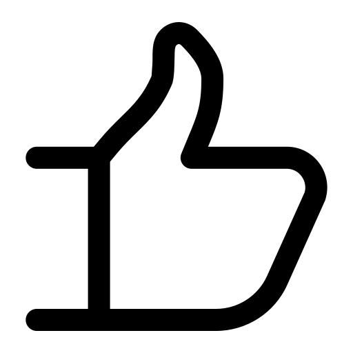 엄지 손가락 Generic black outline icon