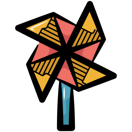風車 Generic color hand-drawn icon