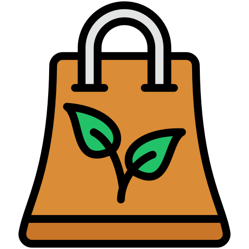 ekologiczna torba Generic color lineal-color ikona