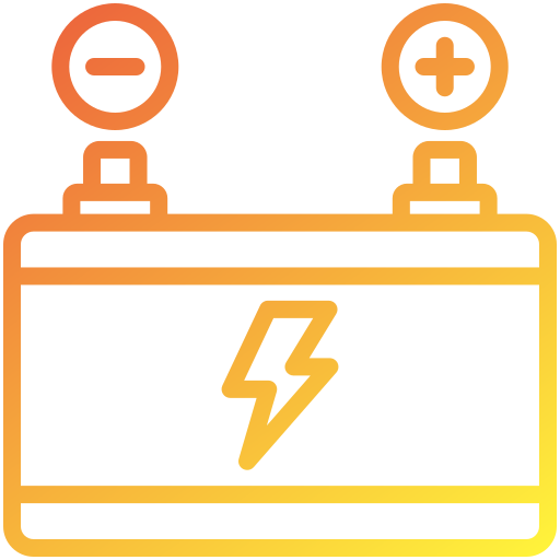 bateria cargando Generic gradient outline icono