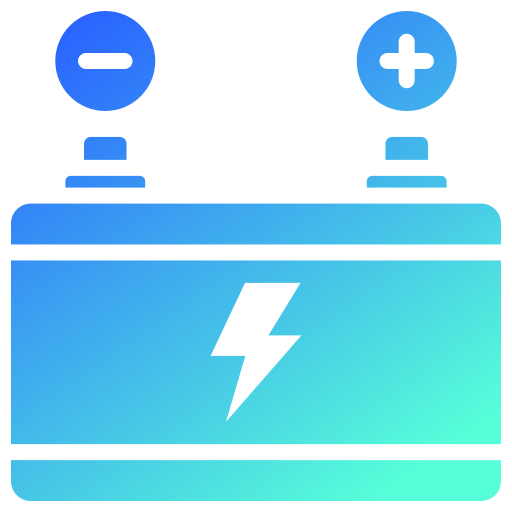 Зарядка аккумулятора Generic gradient fill иконка