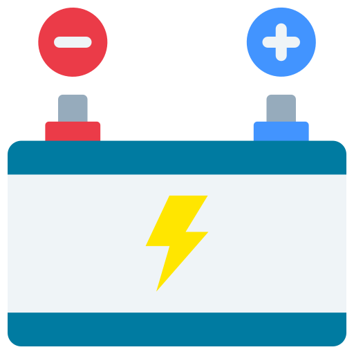 Зарядка аккумулятора Generic color fill иконка