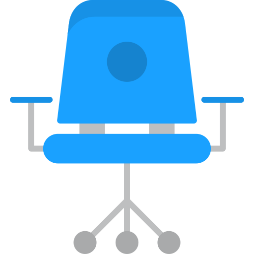 사무실 의자 Generic color fill icon