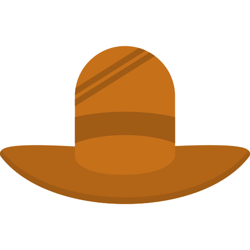 Ковбойская шляпа Generic color fill иконка