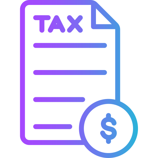 impôt Generic gradient outline Icône