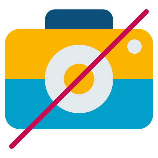 No Camera Generic color fill icon