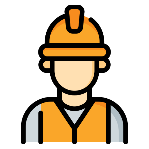 Construction worker Generic color lineal-color icon