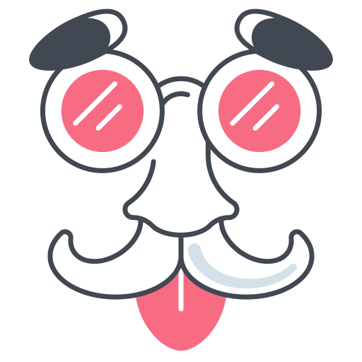 gafas y bigote Generic color lineal-color icono