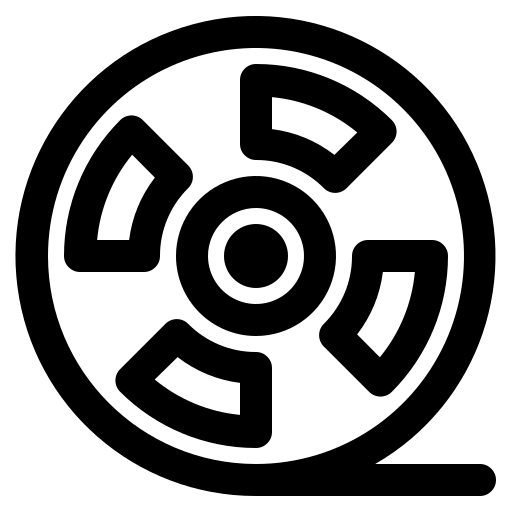 フィルムリール Generic black outline icon