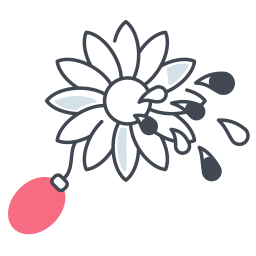 물총 꽃 Generic color lineal-color icon