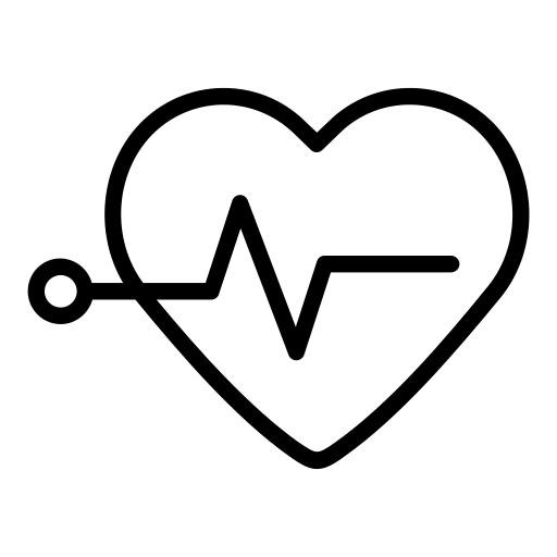 ハートビート Generic black outline icon