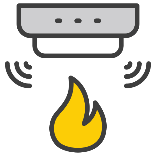 alarma de incendios Generic color lineal-color icono