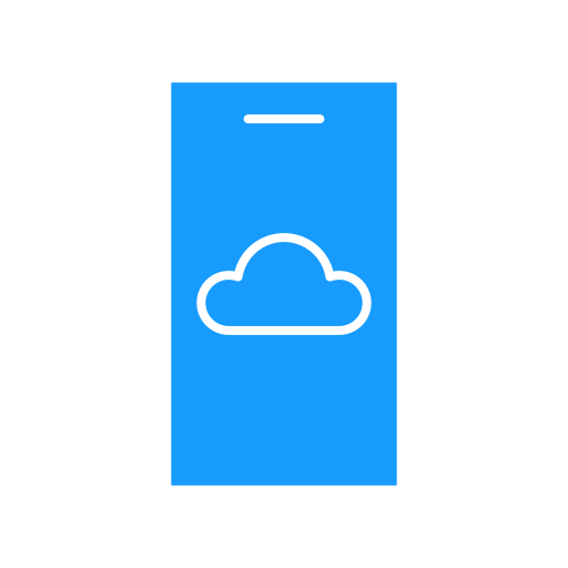 aplikacja w chmurze Generic color fill ikona