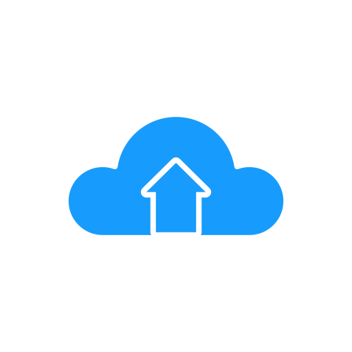 Cloud upload Generic color fill icon
