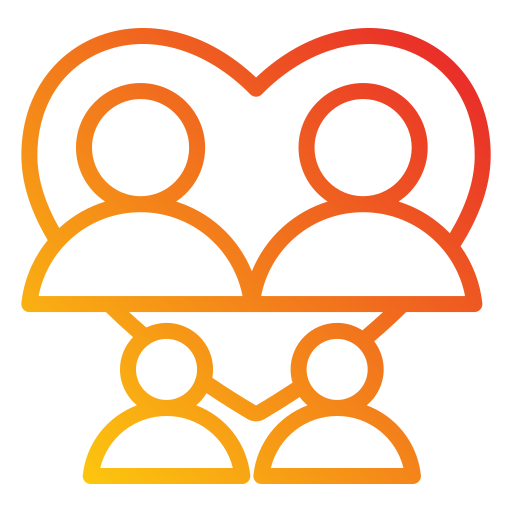 Family Generic gradient outline icon