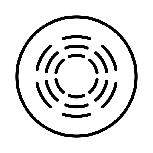 煙探知器 Generic black outline icon